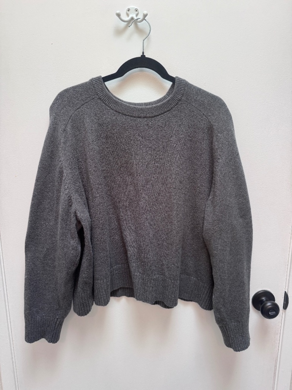 Banana Republic Perfectly Soft Crew Neck Sweater - Charcoal - Size XL